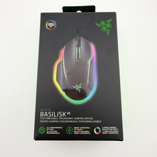 READ Razer Basilisk V3 Wired Optical Gaming Mouse Chroma RBG Lighting - Black