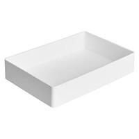 Amazon Basics Rechteck Kunststoff-Organizer ZubehöRablage 24X17X5Cm Weiß