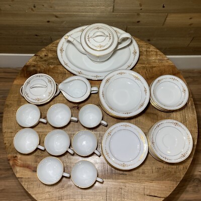 Vintage Noritake 'Champs Elysees' 6789 China Tea (Set of 43 Pcs