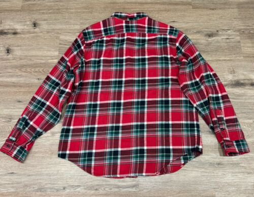 Polo Ralph Lauren Para Hombres Franela Rojo Verde Camisa a Cuadros XL - Imagen 2 de 13