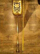 Big Brass Vintage Fireplace Companion Shovel 65 Cm 810 Grams