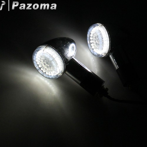Indicador de señal de giro delantero LED luces de día de freno luces de circulación 2 en 1 para motocicleta - Imagen 12 de 12