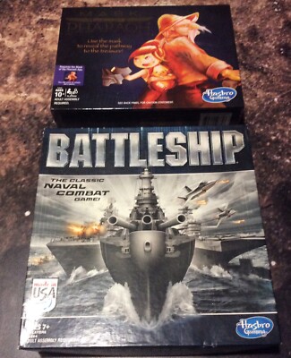 Hasbro Games Classic Battleship Game- mask of the pharaoh sealed Lot of 2 games