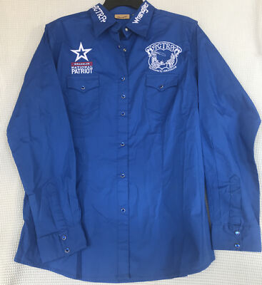 Wrangler Rodeo Ben Chemise à manches longues pour homme, bleu marine, XL