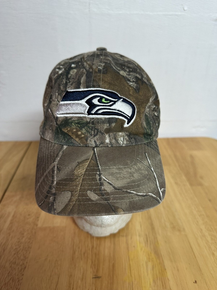 SEATTLE SEAHAWKS MENS HAT CAP ONE SIZE CAMO 47' BRAND Adjustable- NFL