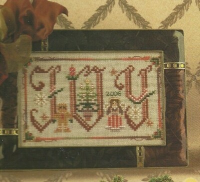 GINGER JOY--Just Nan--Christmas Ornament--Counted Cross Stitch Pattern w/Beads