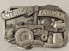 NEW SISKIYOU 1983 LIMITED EDITION THE AMERICAN FARMER FEED THE WORLD BELT BUCKLE