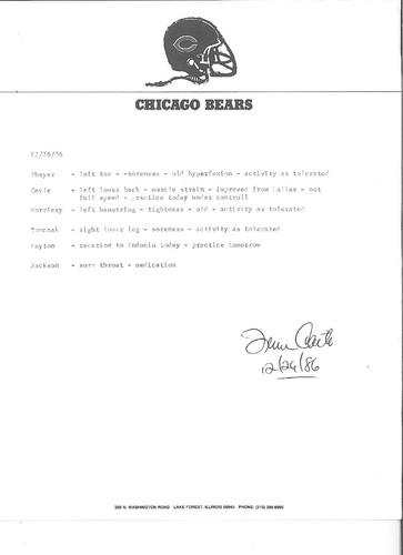 MIKE DITKA Chicago bears 1986 personal Hall of Fame date book Walter Payton - Picture 4 of 11