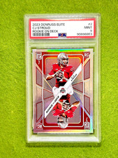 CJ Stroud SILVER PRIZM ROOKIE CARD PSA 9 OSU RC 2023 ELITE Rookie on Deck TEXANS