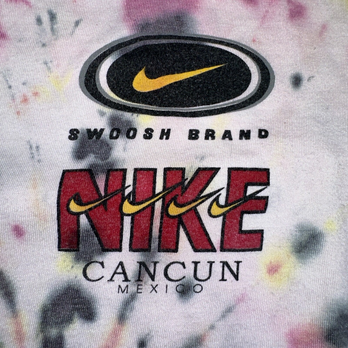 Vintage 90's Nike Tie-Dye Cancun Mexico Swoosh Brand Size Large | eBay