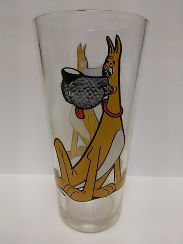 Vintage 1975 Cuddles Dog Walter Lantz Woody Woodpecker Set Pepsi Glass RARE
