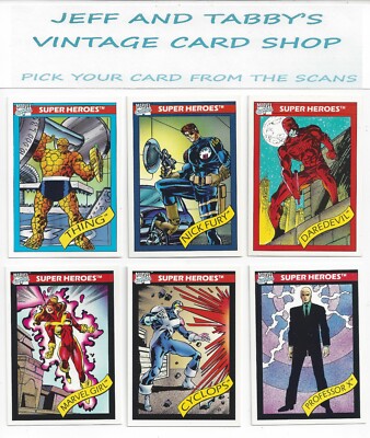 その他 1990 IMPEL MARVEL UNIVERSE Series1 1990 Impel Marvel Universe Series 1 / SEE DROP DOWN MENU 4