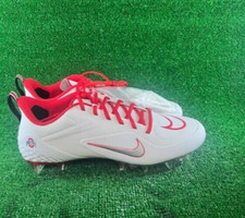 Men’s Nike Ohio State Alpha Huarache 8 Pro Low Cleats LAX CW4828-101 Size 12