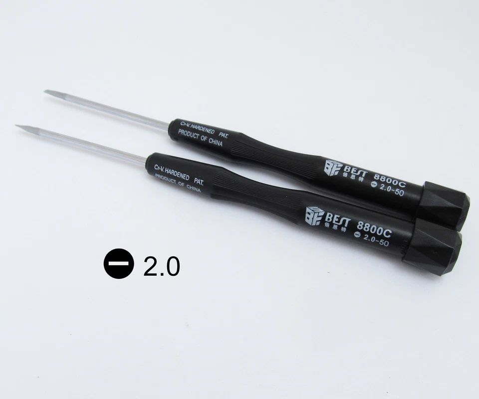 50pcs BEST 8800C-50 Slotted Flat 2.0mm Precision Screwdriver Phone Repair Tool - Image 3 of 3