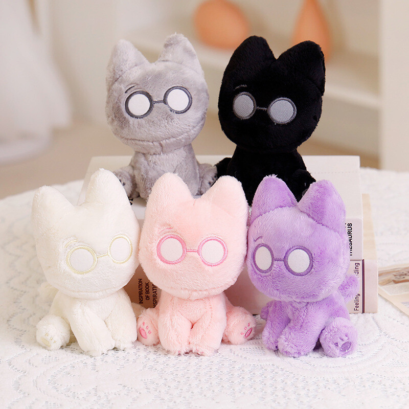 Kpop SEVENTEEN WONWOO Cat Plush Doll KKAMAEORKK Cement Cat