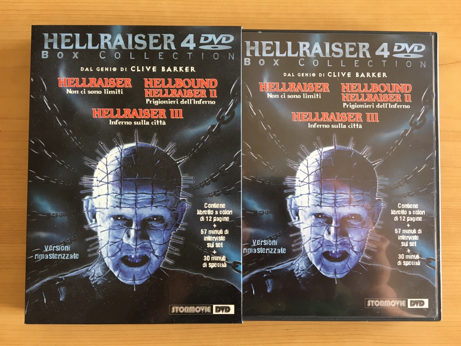 Hellraiser Box Collection 4 DVD Trilogia Clive Barker Prima Edizione Stormovie