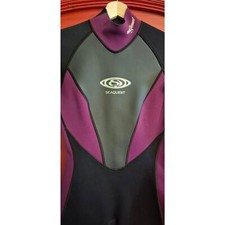 Seaquest Womans Size 5-6 Neoprene Wetsuit X Flex 2.0 MM Purple Gray Black EUC