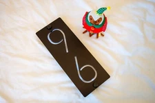 Personalized Home Address Sign 13"h x 5"w 2 digits Custom House Number Plaque