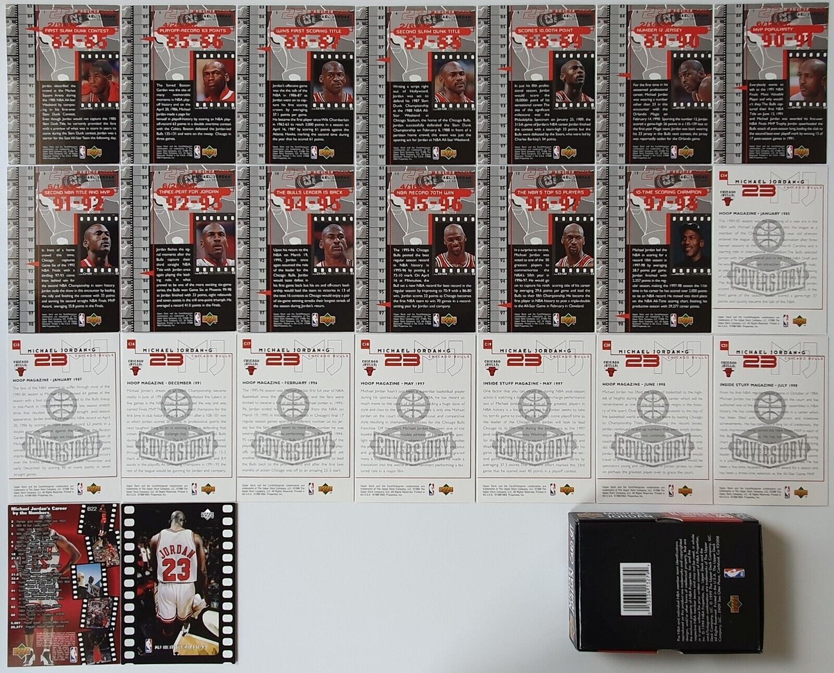 1999 Upper Deck Michael Jordan Retirement CARD SET (Complete 23