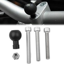 For RAM RAM-B-367U Motorcycle Handlebar Clamp Base with 1" Ball  M8 Screws US