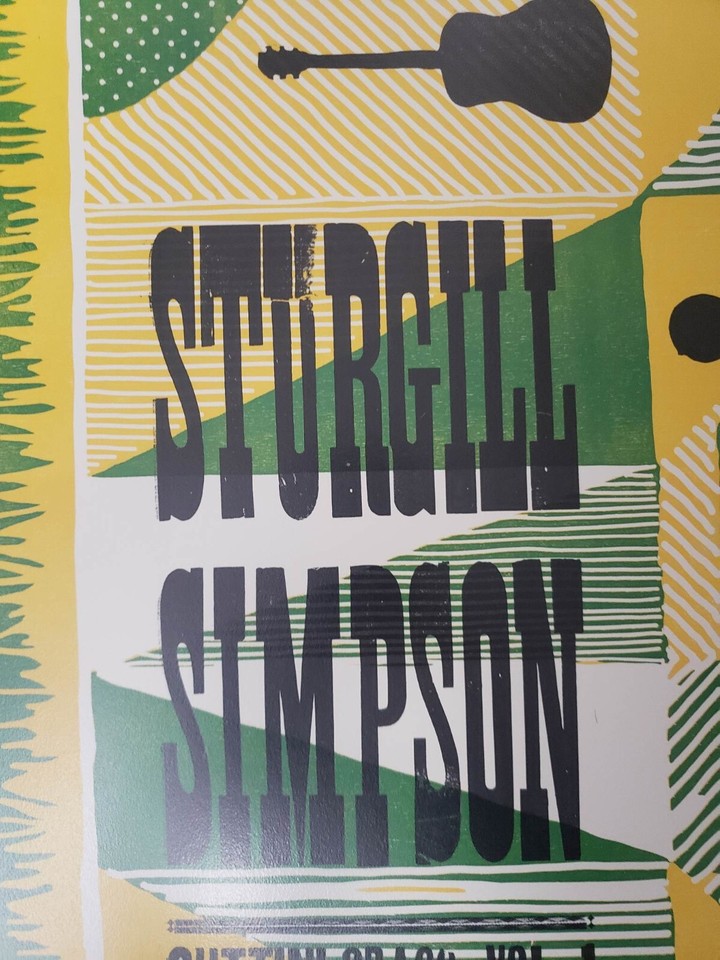 Sturgill Simpson HATCH Show Print Cutting Grass Vol 1 Butcher Shop