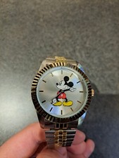 Disney Mickey Mouse Accutime Two-Tone Unisex Watch MK8021CV