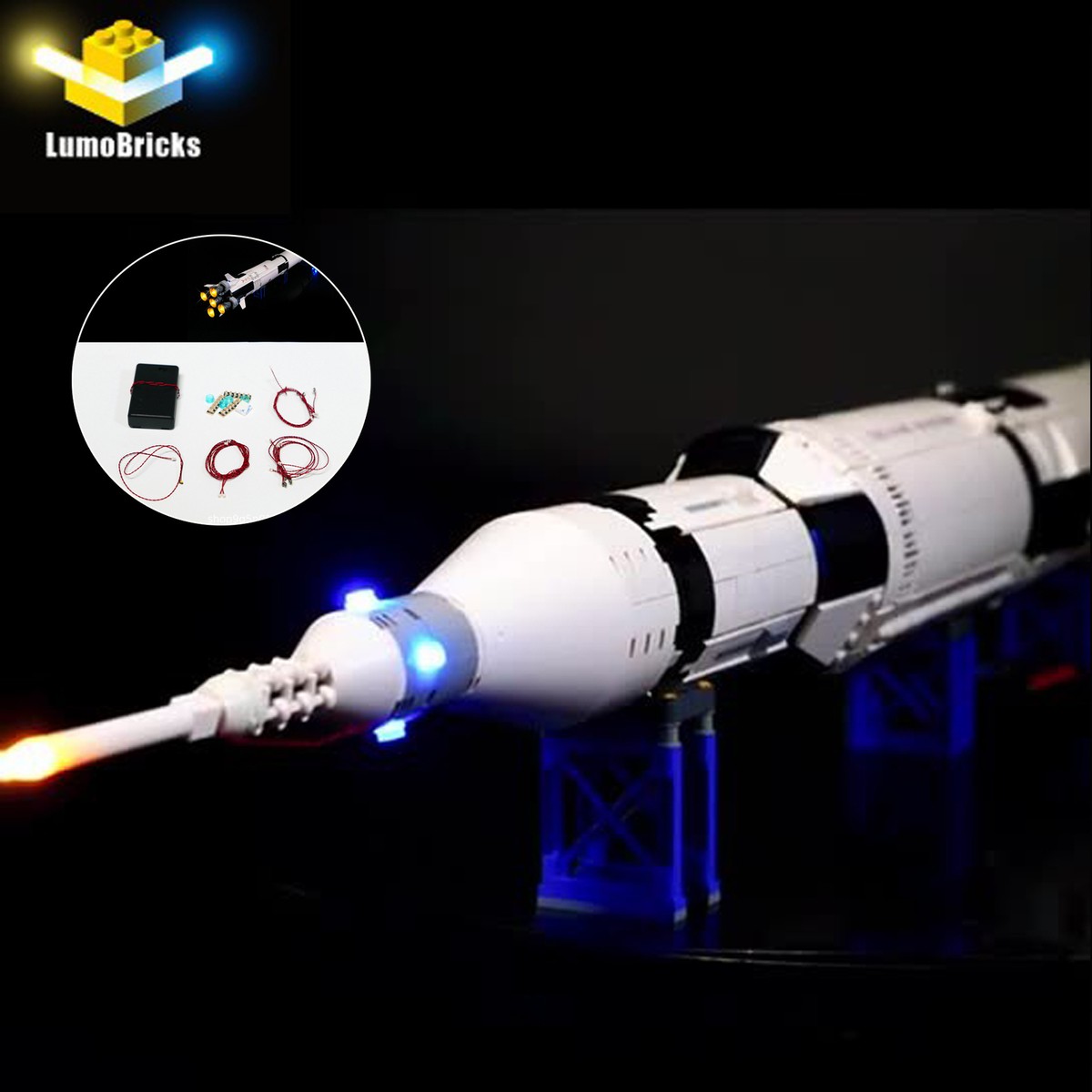 Led Lights Lego 21309 Ideas Nasa Apollo Saturn V LED Light Kit For