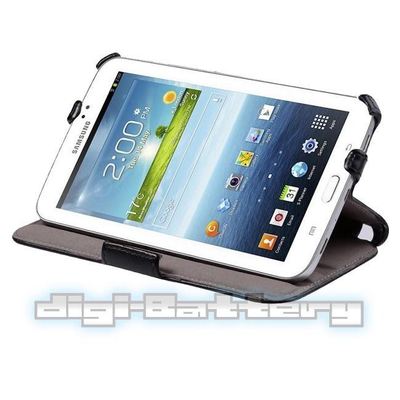 MaximalPower Black Leather Case For Samsung Galaxy Tab 3 7.0'' Lite SM-T110