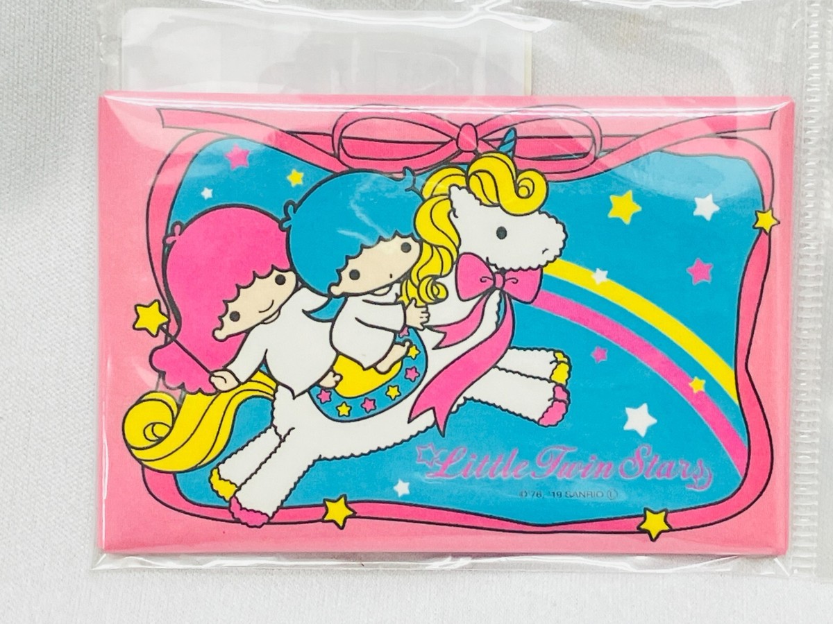 Sanrio Kiki Lala Little Twin Stars Unicorn design Magnet / Square