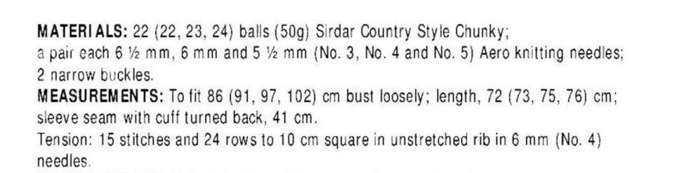 Lady's Chunky Long Cardigan Jacket - Size 86 to 102 cm (34 to 40 inch) PRINT - Image 2 of 2