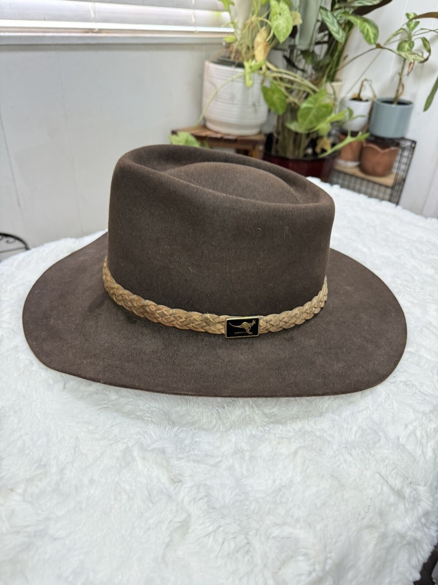 MENS AUSTRALIAN OUTBACK COLLECTION FELT WESTERN COWBOY HAT  display picture 3