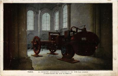 CPA AK PARIS (3e) Conservatoire des Arts Metiers Le Premier automobile (564459)