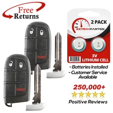 2 Remote Keyless Entry Smart Fob Remote Replacement For Dodge 3b (M3M-40821302)