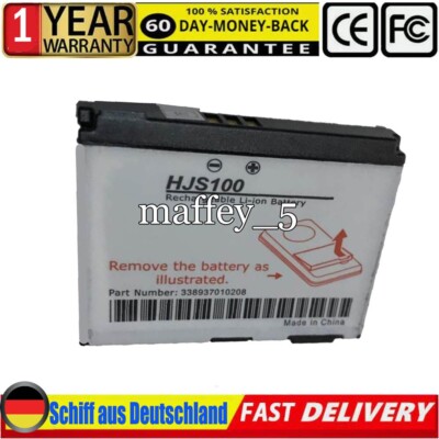 Batterie für Becker HJS100 HJS-100 M015 GPS Karte Pilot 338937010208 1000mAh 