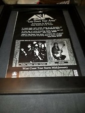 Asia Lay Down Your Arms Rare Original Radio Promo Poster Ad Framed!