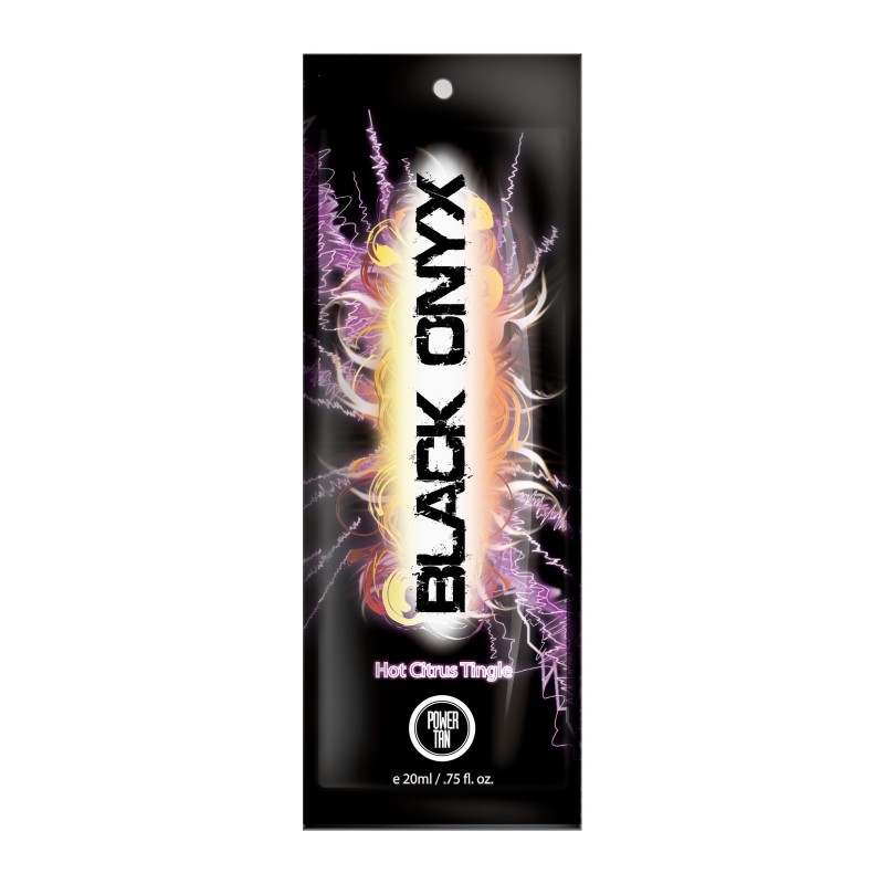 Power Tan Black Onyx Citrus Hot Tingle Dark Tanning Sunbed Lotion  20ml Sachet
