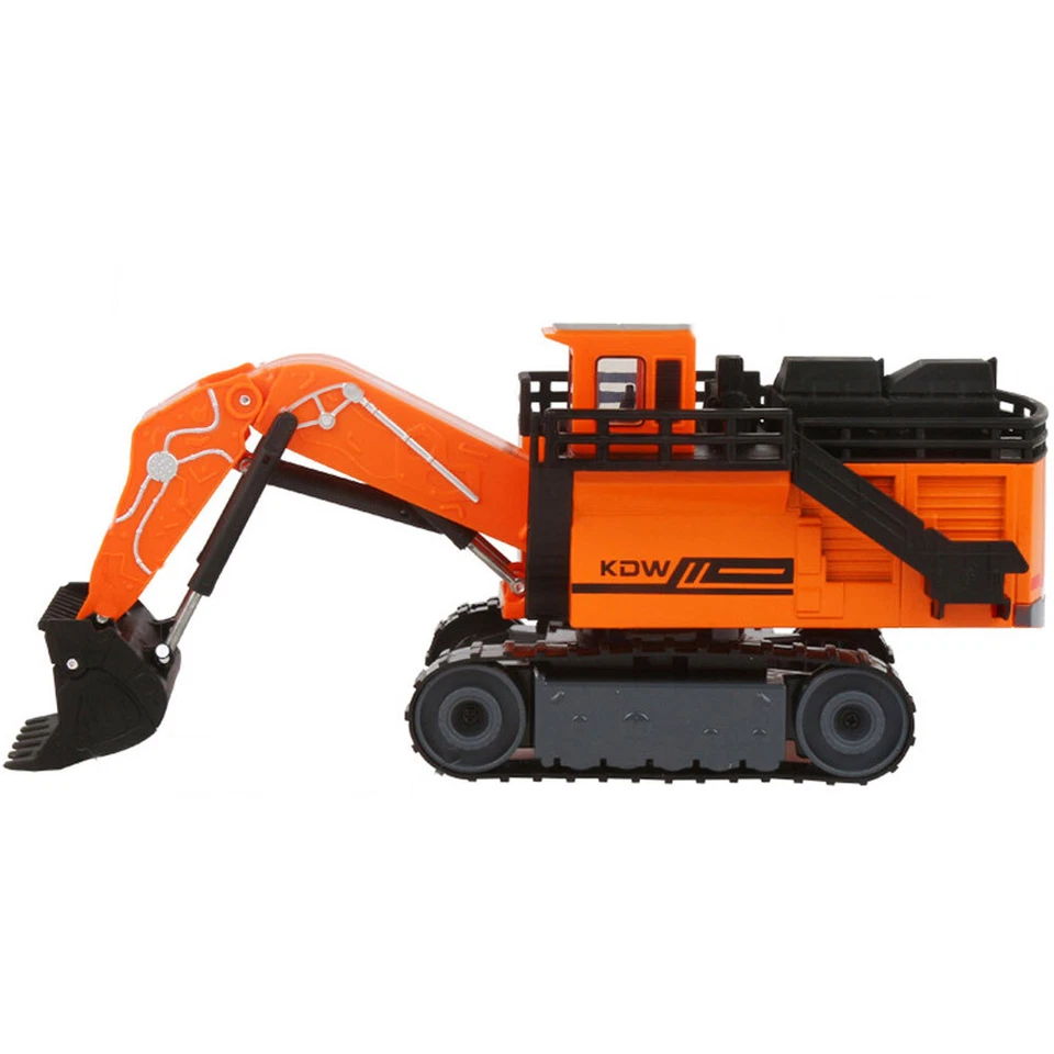 Camión excavadora retroexcavadora 11" modelo de juguete metal fundido a presión vehículo de construcción Foto 3 de 4