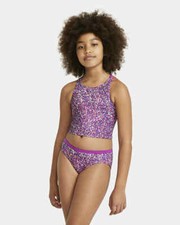 Nike Kid Pixel Party Purple Spider Back Bikini Set L10847 Size Large 12-13 YRS 