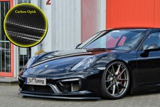 Spoilerschwert Frontspoiler ABS Porsche Cayman GTS 981 mit ABE Carbon Optik