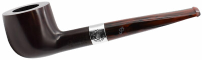 Peterson Irish Harp Sterling Silver Mounted Medium Straight Pot Bruyère Pfeife (608)