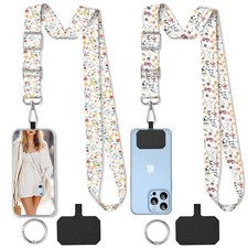 2 Pack Phone Lanyard Cell Phone Lanyard Crossbody Adjustable Phone Strap for ...