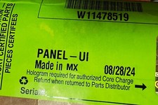 WHIRLPOOL PANEL UI W11478519/GENUINE PART/BRA...