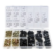 Karosserieklammern Karosserie Blechmuttern klemmen Blechschrauben 170tlg ITS 22