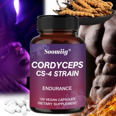 SOOMIIG Cordyceps Cs-4 Strain Supplement Supports Energy, Endurance And Muscle Function