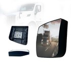 SPLENDID Lower Mirror Glass for Peterbilt 579, 567, Convex, Heated, Left Side