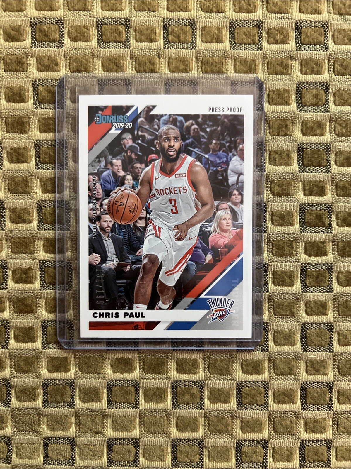 2019-20 Donruss Press Proof Purple #77 Chris Paul Thunder /199 