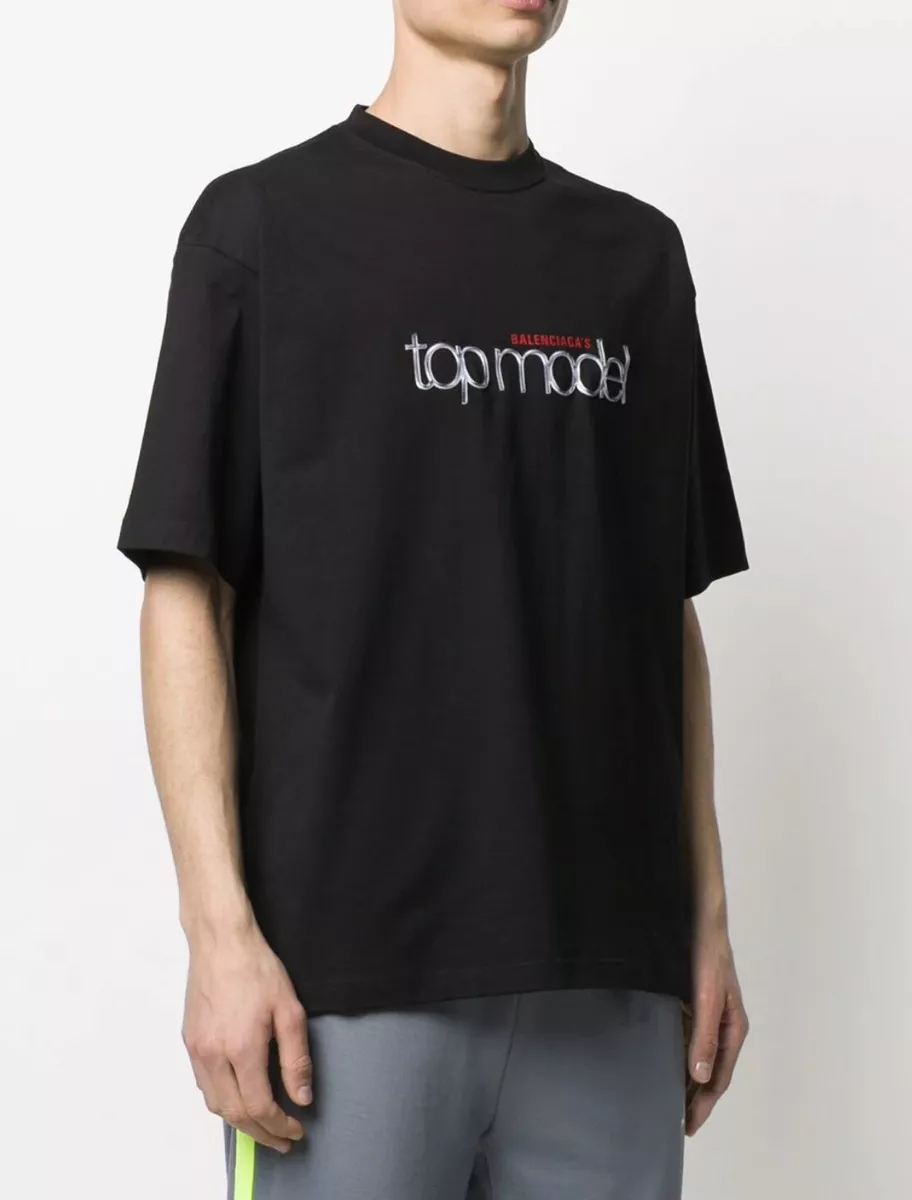 Balenciaga Top Model T Shirt Large Brand New Size eBay 100% | Authentic Rare Black