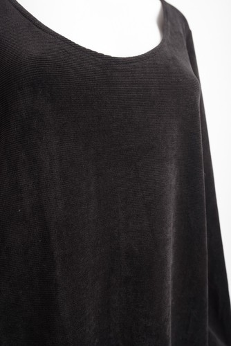 Viereck Womans Lucien Short Dress Size XL Black Velour Soft No wrinkle NWT - Picture 4 of 8