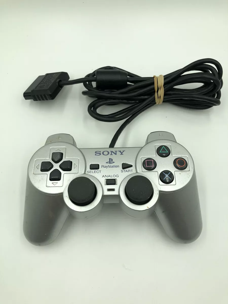 Original Playstation 2 PS2 Dualshock Silver Controller