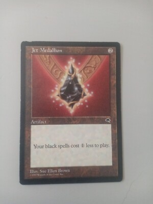 Jet Medallion, Tempest, artefact Rare MTG